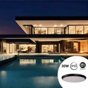 Watertight LED CCT ceiling light - 30W - Ø35cm - 3180lm - IP65