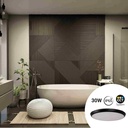 Watertight LED CCT ceiling light - 30W - Ø35cm - 3180lm - IP65
