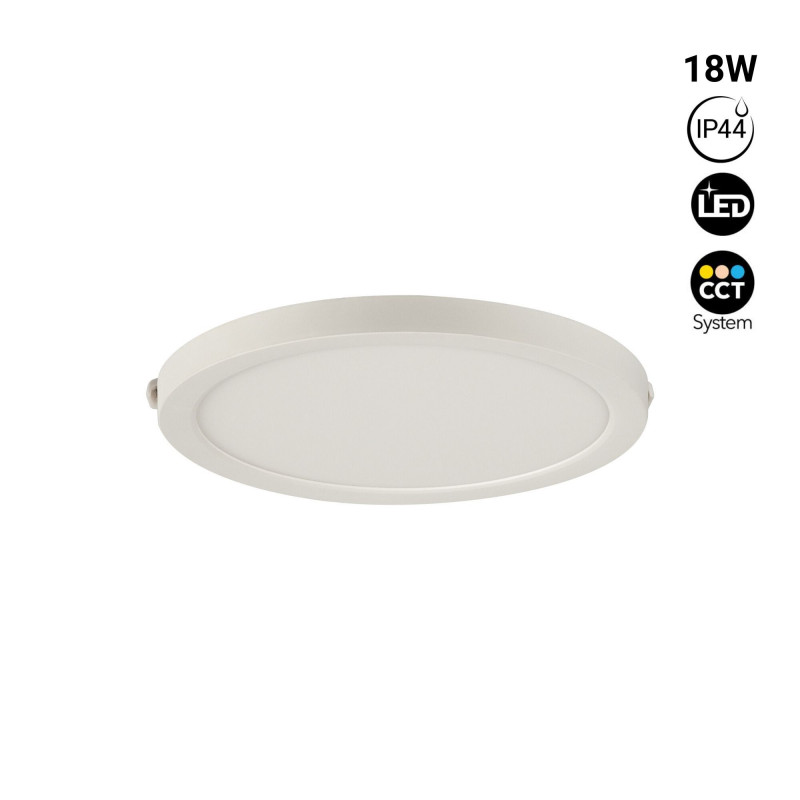 Outdoor LED CCT ceiling light - 18W - Ø22,5cm - 1450lm - IP44