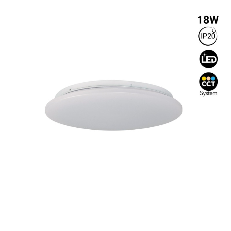 Surface mounted LED CCT ceiling light - 18W - Ø35cm - 1470lm - IP20
