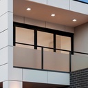 Square waterproof LED ceiling light 15W - IP44 - 4000K