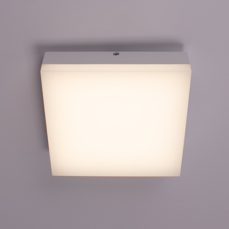 Square waterproof LED ceiling light 15W - IP44 - 4000K