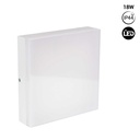 Square waterproof LED ceiling light 15W - IP44 - 4000K
