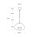 Design pendant light "Hugo"