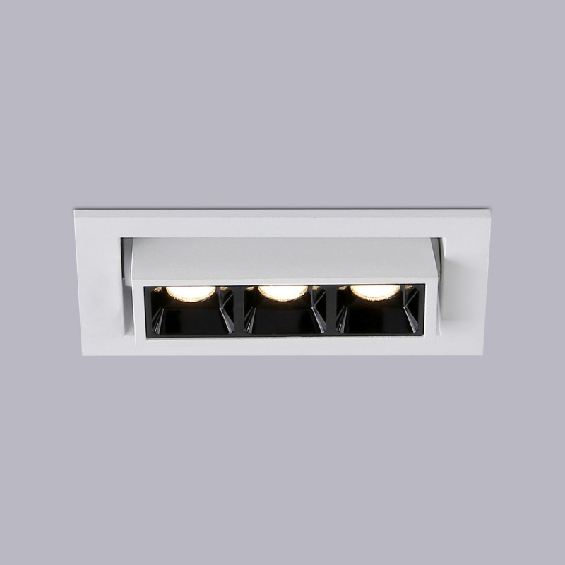 Linear recessed LED spotlight 6W - Adjustable - UGR18 - CRI90 - OSRAM Chip - 2800K