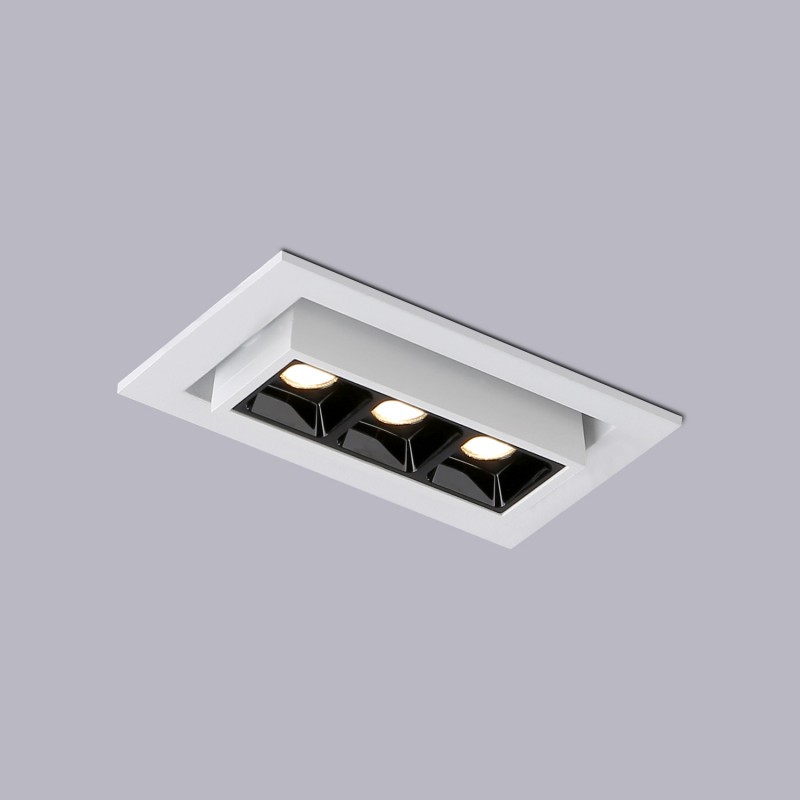 Linear recessed LED spotlight 6W - Adjustable - UGR18 - CRI90 - OSRAM Chip - 2800K
