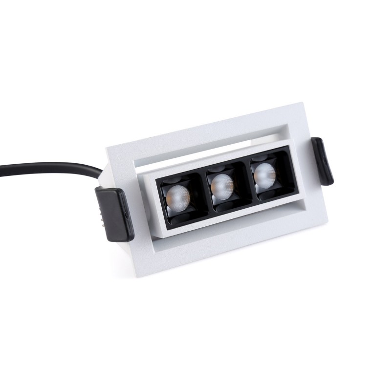 Linear recessed LED spotlight 6W - Adjustable - UGR18 - CRI90 - OSRAM Chip - 2800K