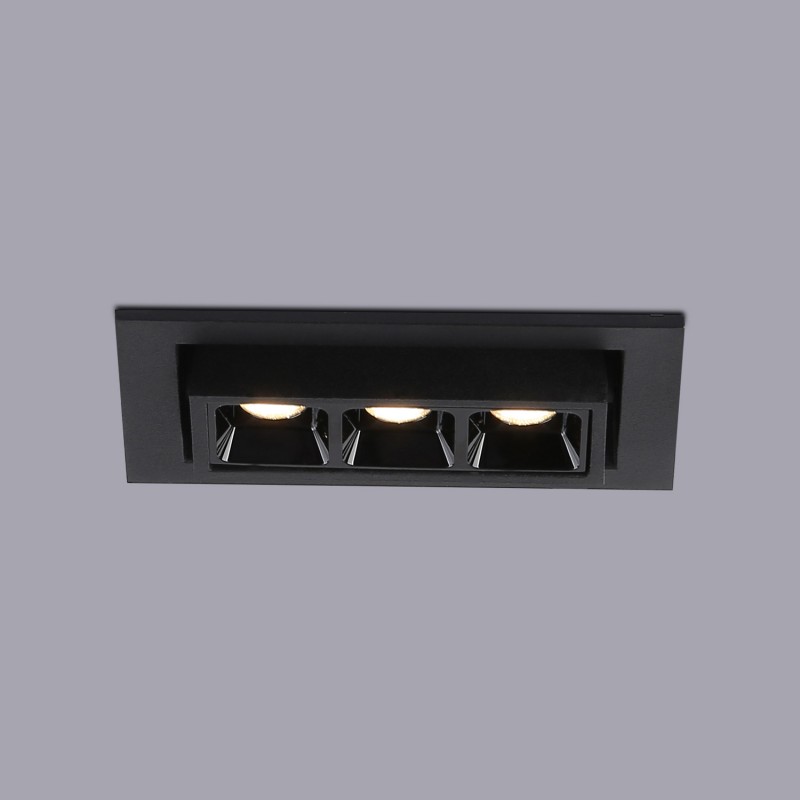 Linear recessed LED spotlight 6W - Adjustable - UGR18 - CRI90 - OSRAM Chip - 2800K