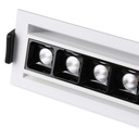 Recessed LED linear spotlight 10W - Adjustable - UGR18 - CRI90 - OSRAM Chip - 2800K