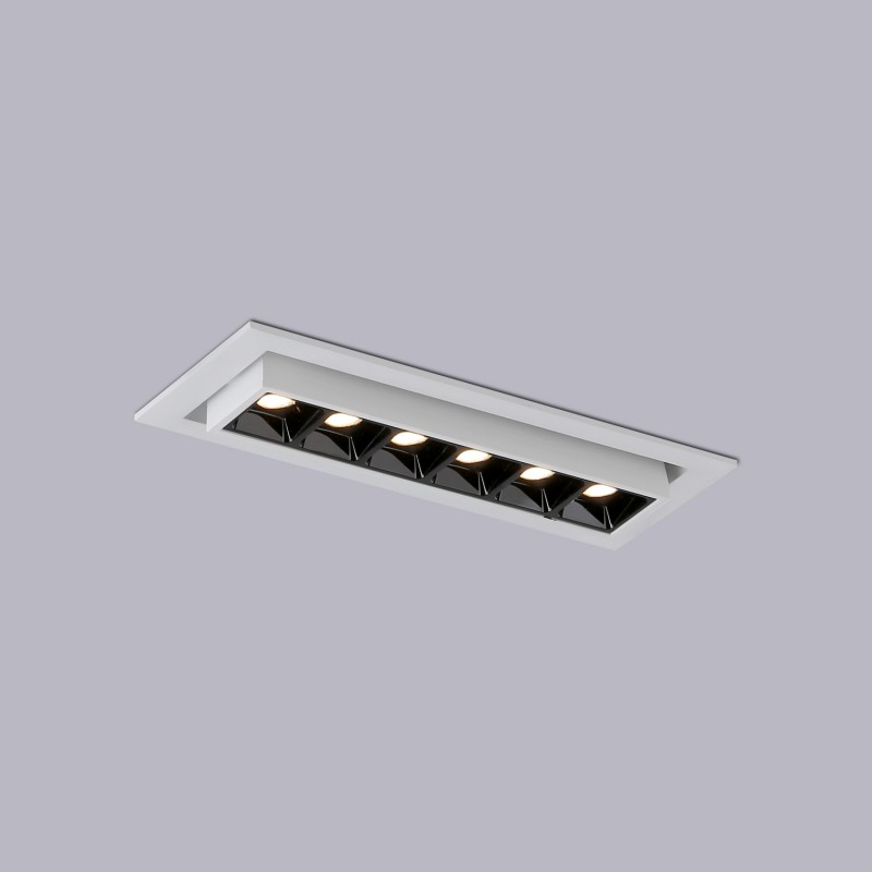 Recessed LED linear spotlight 10W - Adjustable - UGR18 - CRI90 - OSRAM Chip - 2800K