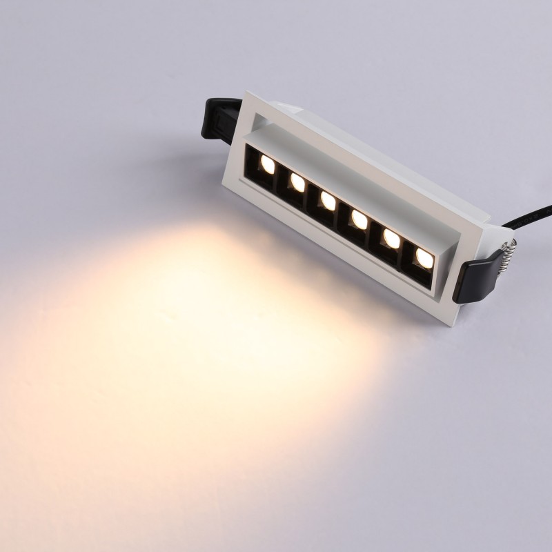 Recessed LED linear spotlight 10W - Adjustable - UGR18 - CRI90 - OSRAM Chip - 2800K