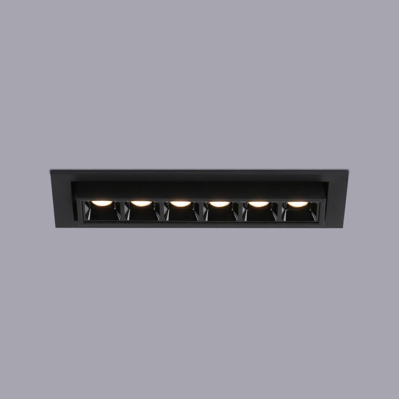 Recessed LED linear spotlight 10W - Adjustable - UGR18 - CRI90 - OSRAM Chip - 2800K