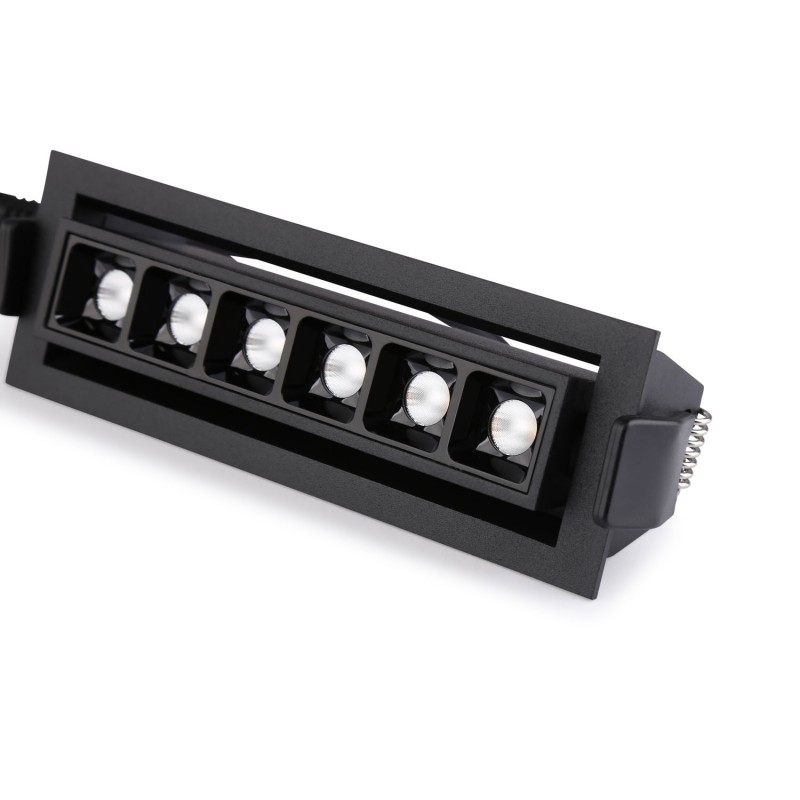 Recessed LED linear spotlight 10W - Adjustable - UGR18 - CRI90 - OSRAM Chip - 2800K