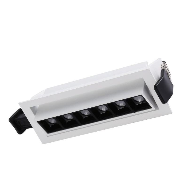Recessed LED linear spotlight 10W - Adjustable - UGR18 - CRI90 - OSRAM Chip - 2800K