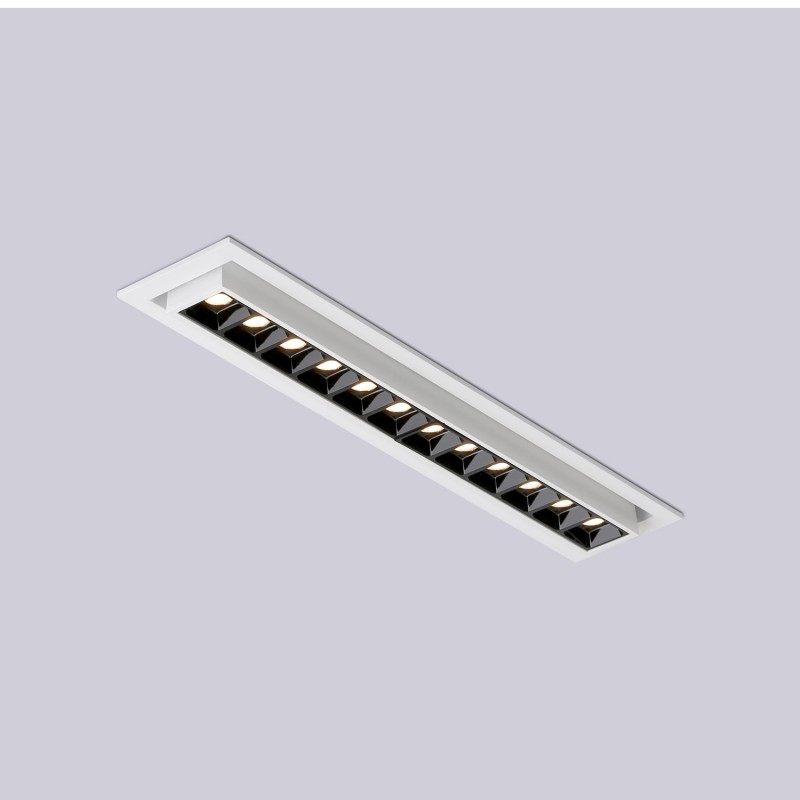 Linear recessed LED spotlight 20W - Adjustable - UGR18 - CRI90 - OSRAM Chip - 2800K