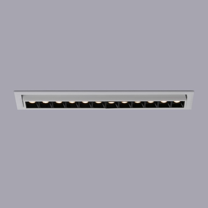 Linear recessed LED spotlight 20W - Adjustable - UGR18 - CRI90 - OSRAM Chip - 2800K