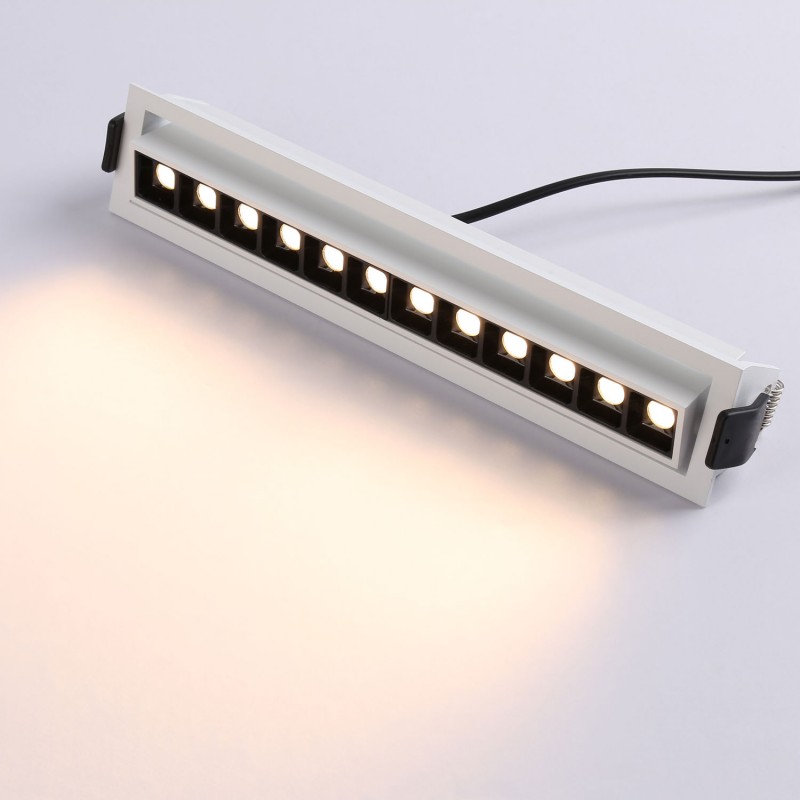 Linear recessed LED spotlight 20W - Adjustable - UGR18 - CRI90 - OSRAM Chip - 2800K