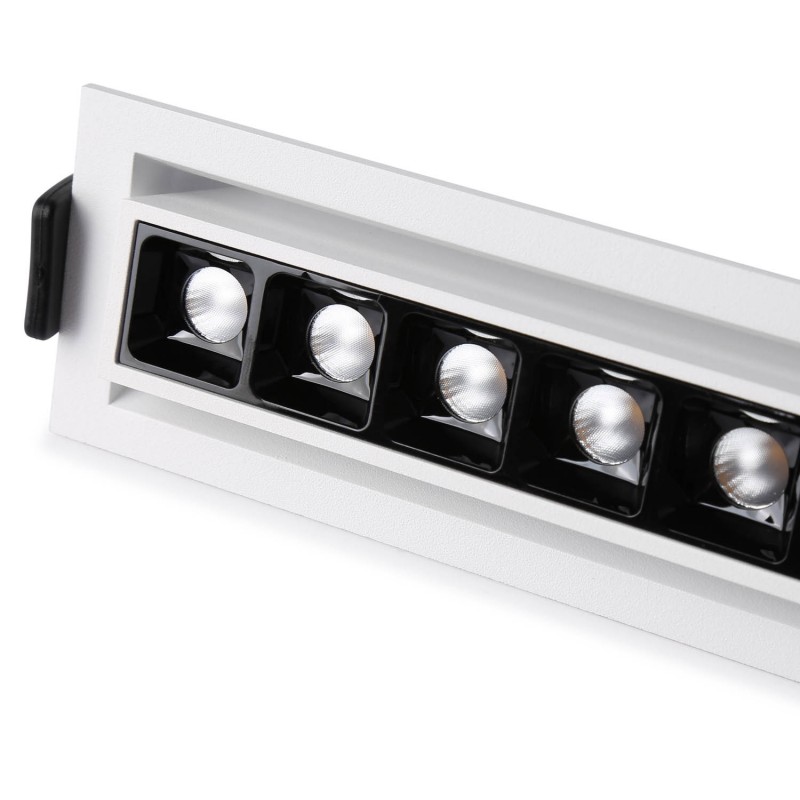 Linear recessed LED spotlight 20W - Adjustable - UGR18 - CRI90 - OSRAM Chip - 2800K
