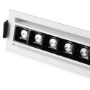 Linear recessed LED spotlight 20W - Adjustable - UGR18 - CRI90 - OSRAM Chip - 2800K