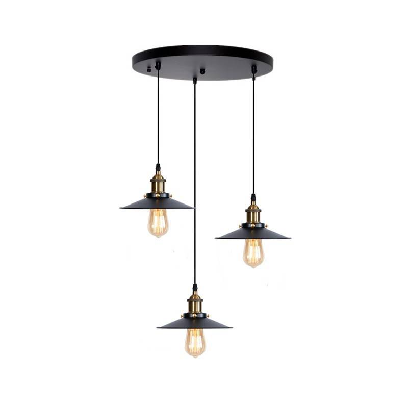 Triple pendant lamp "CLOCK WORK".