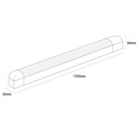 T8 LED tube strip with diffuser - 120cm