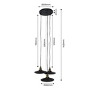 Triple pendant lamp "CLOCK WORK".
