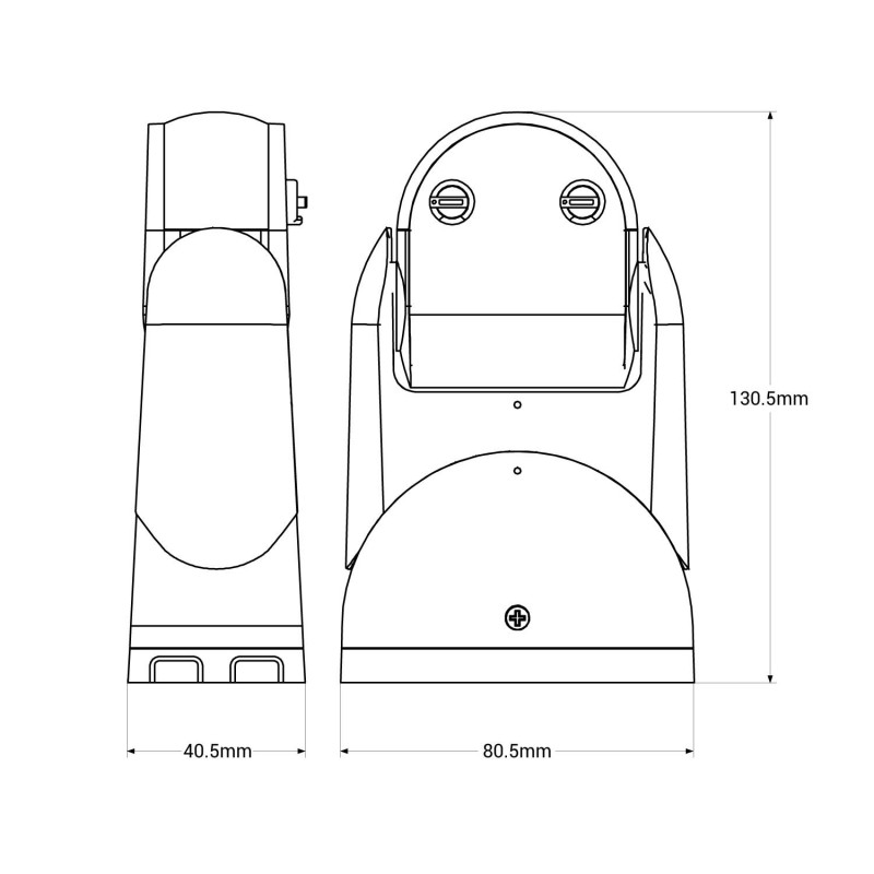 Surface-mounted PIR motion sensor 180°- IP54