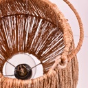 Rustic jute table lamp "Ross" - E27