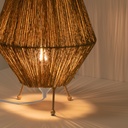 Rustic jute table lamp "Ross" - E27
