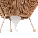 Rustic jute table lamp "Ross" - E27