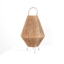 Rustic jute table lamp "Ross" - E27