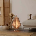 Rustic jute table lamp "Ross" - E27