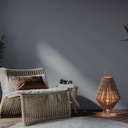 Rustic jute table lamp "Ross" - E27