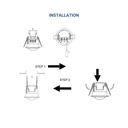 Mini 360º recessed PIR motion sensor - IP20