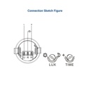 Mini 360º recessed PIR motion sensor - IP20