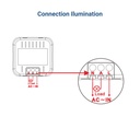 Microwave motion sensor - 180º - IP20