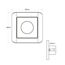 Microwave motion sensor - 180º - IP20