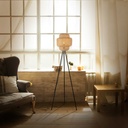 Rattan floor lamp "Onna"