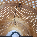 Rattan floor lamp "Onna"
