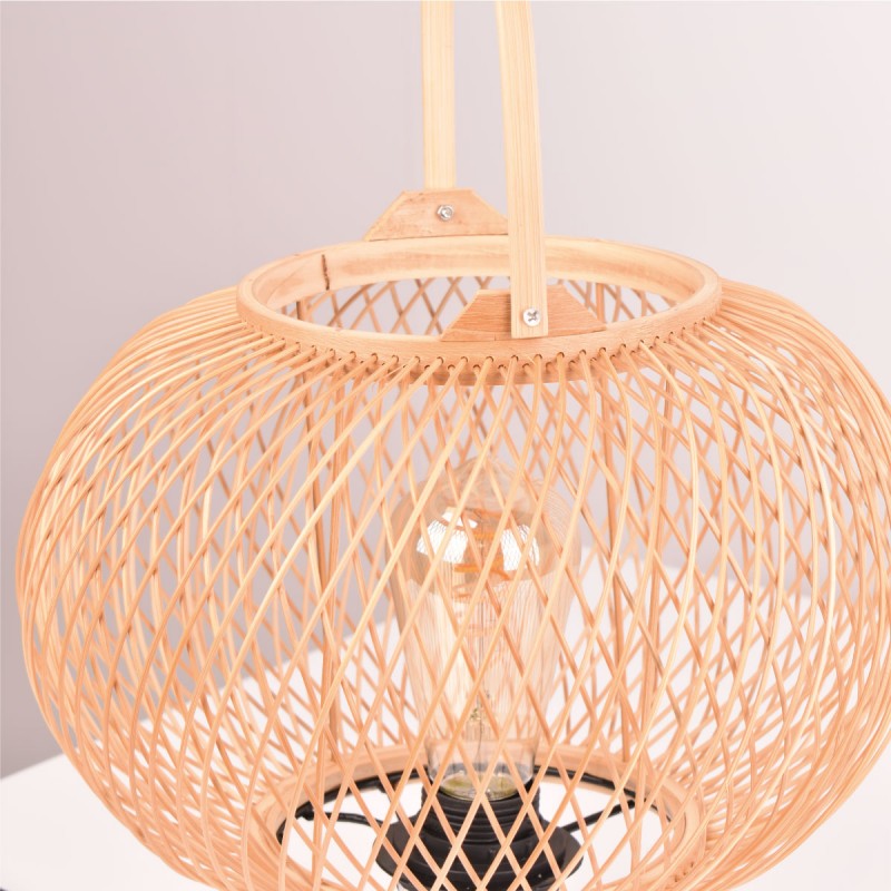 Bamboo table lamp "Sendai" - E27