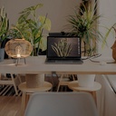 Bamboo table lamp "Sendai" - E27