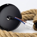 Natural hemp rope pendant lamp E27 "ROPE LAMP".