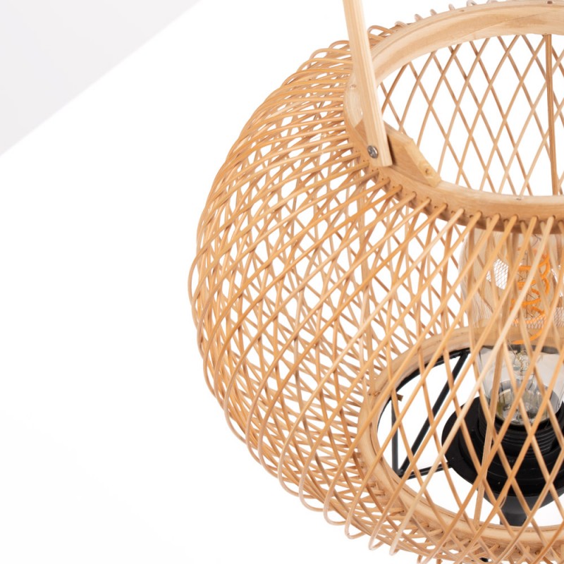 Bamboo table lamp "Sendai" - E27