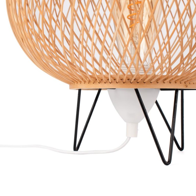 Bamboo table lamp "Sendai" - E27