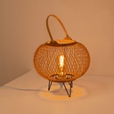 Bamboo table lamp "Sendai" - E27