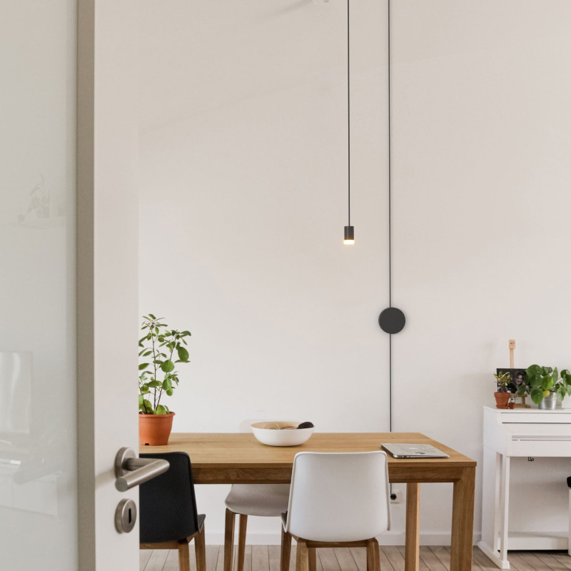Design pendant lamp "Nebula" with plug and switch - 1x6W