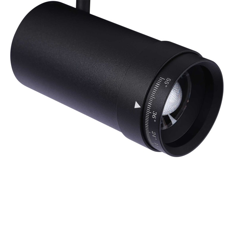 LED spotlight for magnetic rail with Zoom 10-55º - 48V - 12W