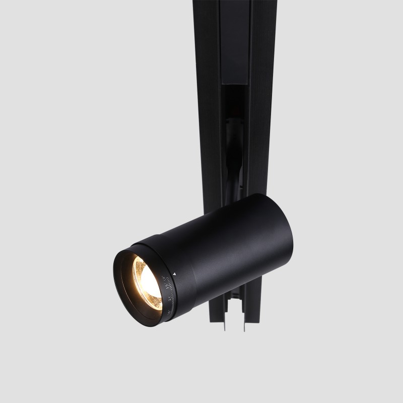 LED spotlight for magnetic rail with Zoom 10-55º - 48V - 25W