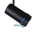 LED spotlight for magnetic rail with Zoom 10-55º - 48V - 25W