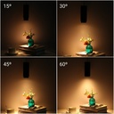 Suspension LED spotlight for magnetic rail with ZOOM 15°-60° - 48V - 8W - UGR16 - CRI95